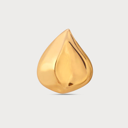 High-Fashion Oversize Designer Golden Button