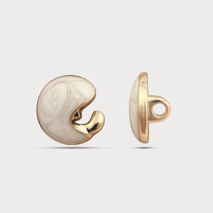 Artistic Form Metal Button
