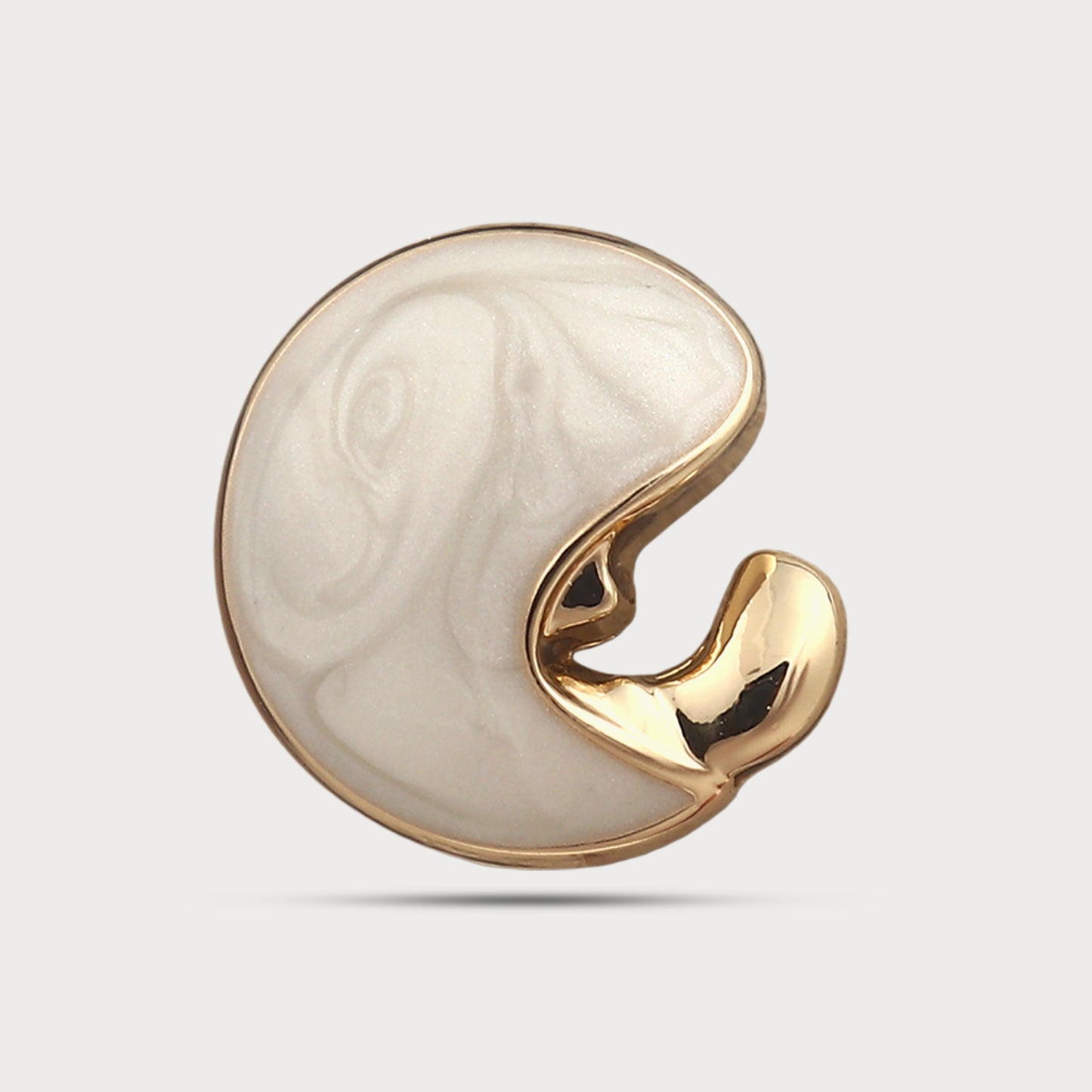 Artistic Form Metal Button