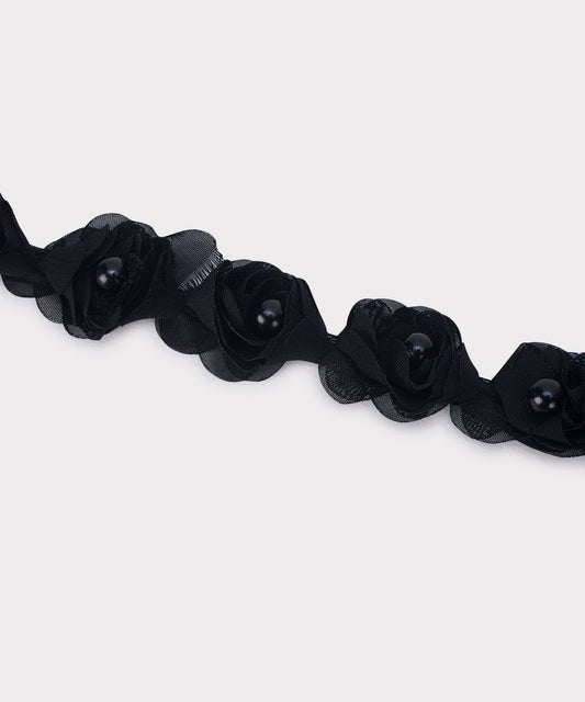 Black Pearl Lace Trim (Pack of 5 Meters)