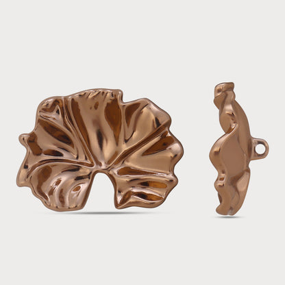 High Street Antique Polish Metal Button