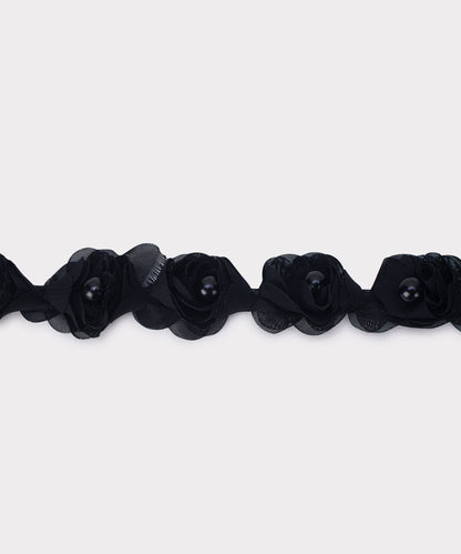 Black Pearl Lace Trim (Pack of 5 Meters)