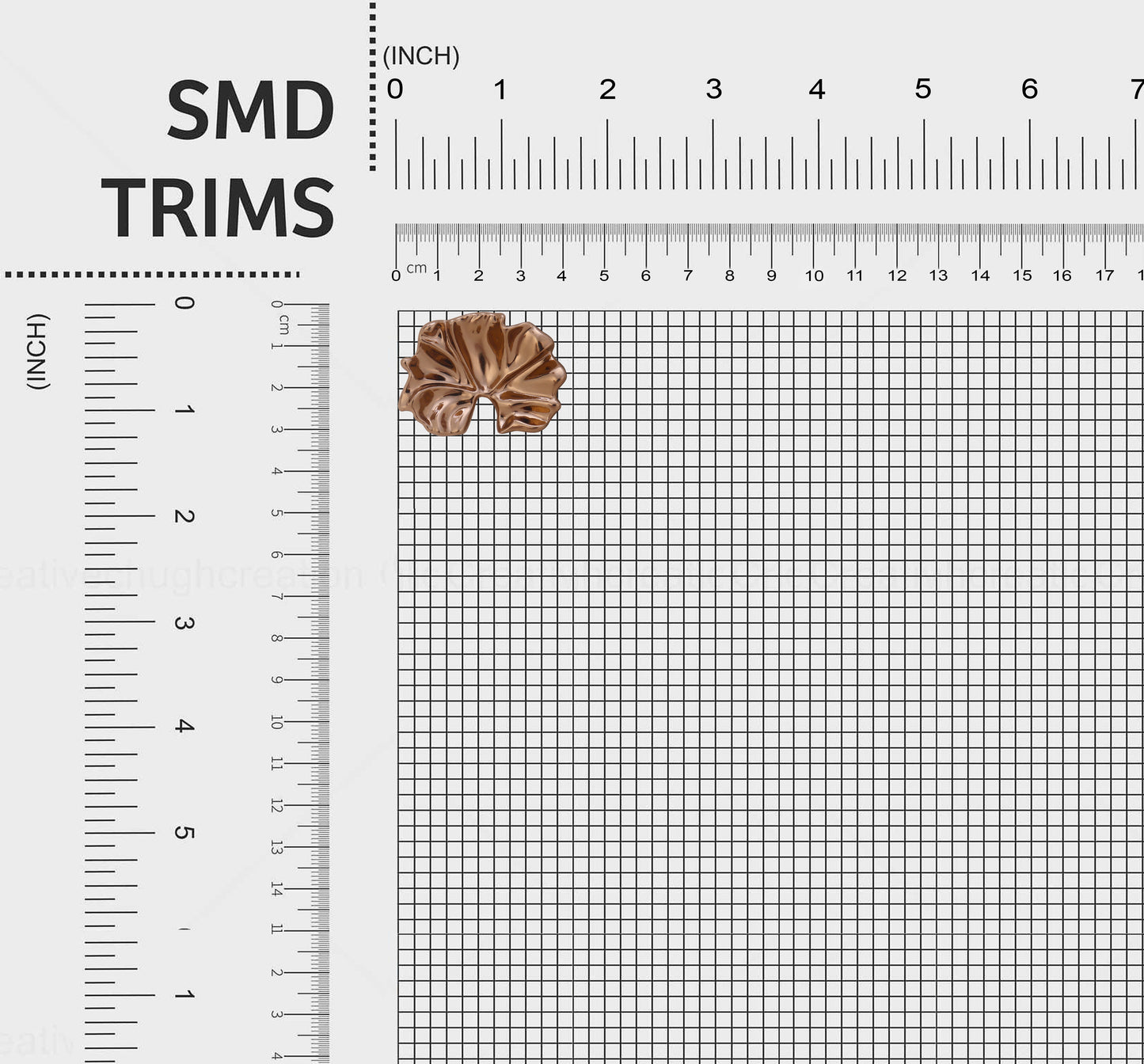 High Street Antique Polish Metal Button