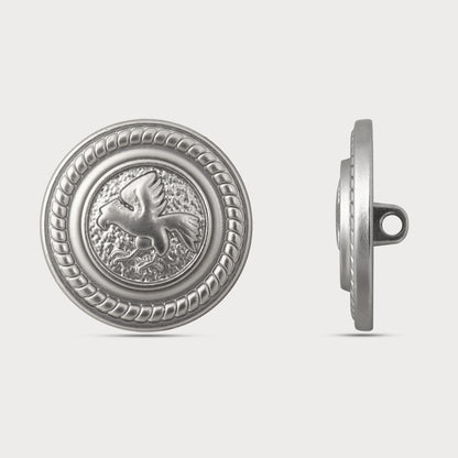 Luxe Silver Polished Buttons