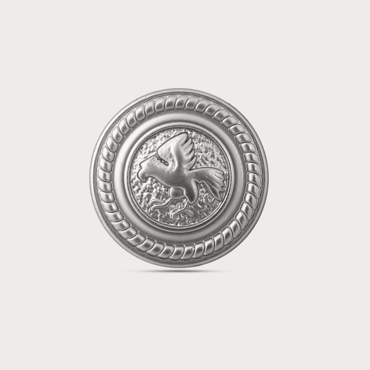 Luxe Silver Polished Buttons