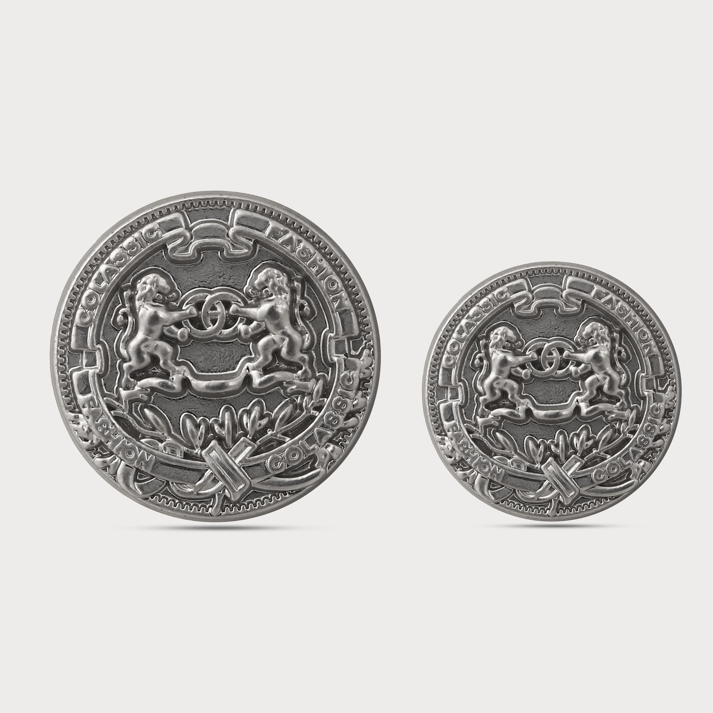 Silver Engraved Buttons