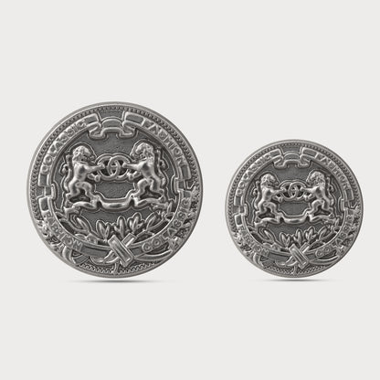 Silver Engraved Buttons