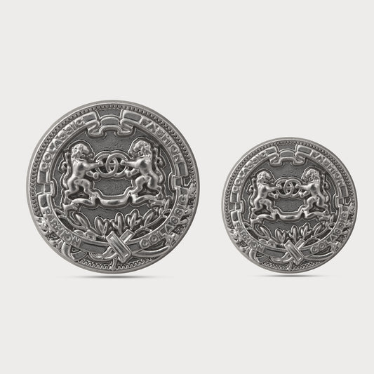 Silver Engraved Buttons