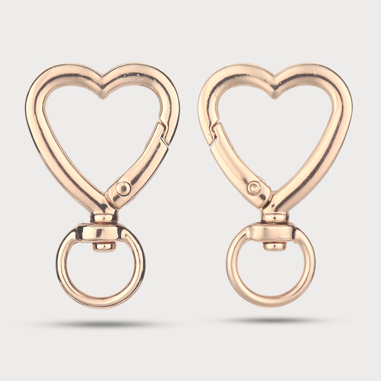 Designer Heart Open-Close Metal Closure