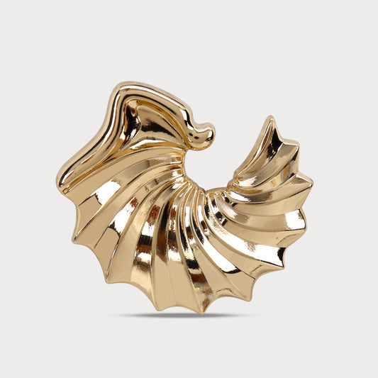 Creative Cut Golden Metal Button