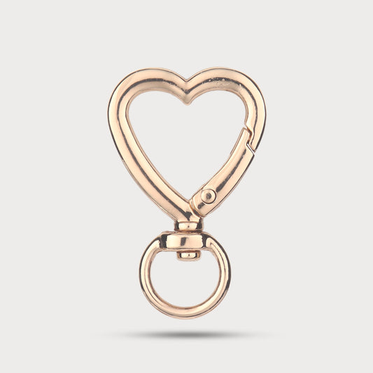 Designer Heart Open-Close Metal Closure