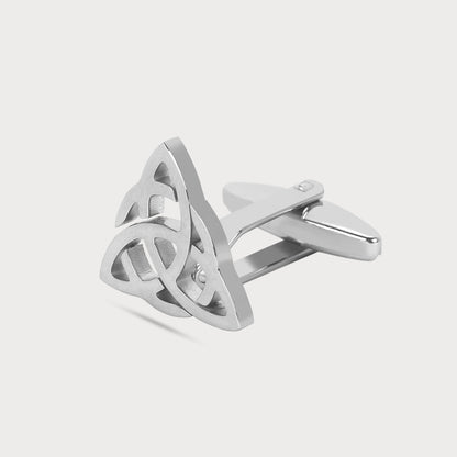 Silver Trinity Knot Designer Cufflinks