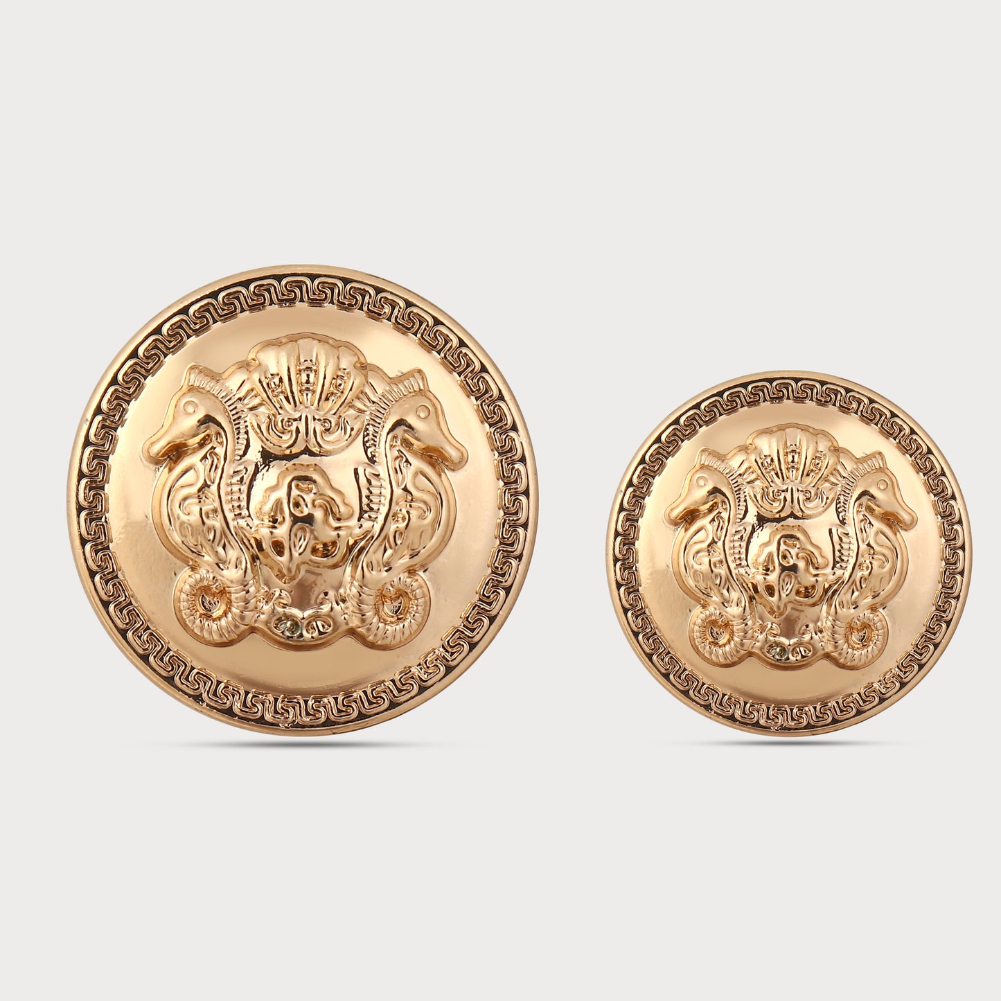 High-End Polished Gold Buttons