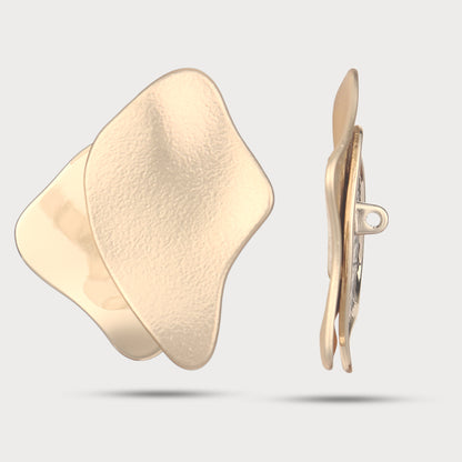 Luxury Sculpted Gold Metal Button