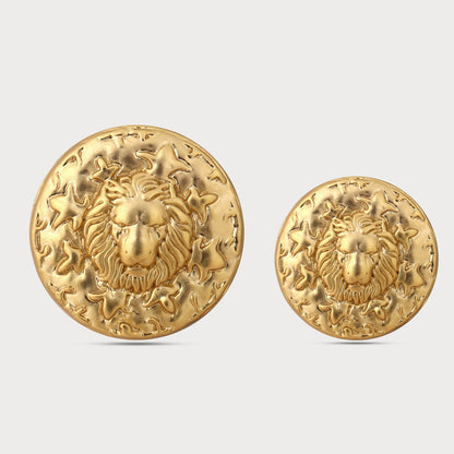 Elite Gold Lion Buttons