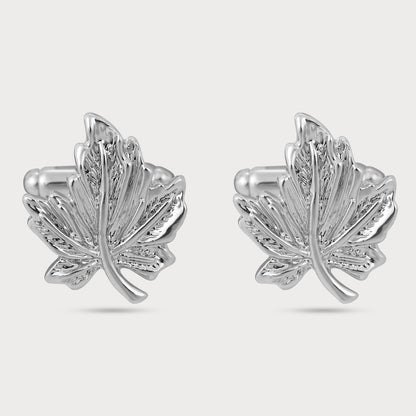 Artistic Leaf Designer Cufflinks