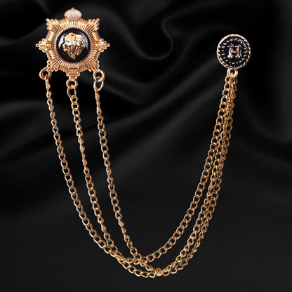 Luxury Long Chain Sherwani Brooch