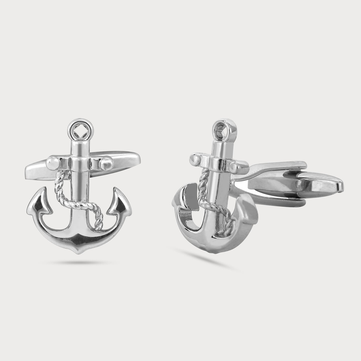 Bold Statement Design Silver Cufflinks