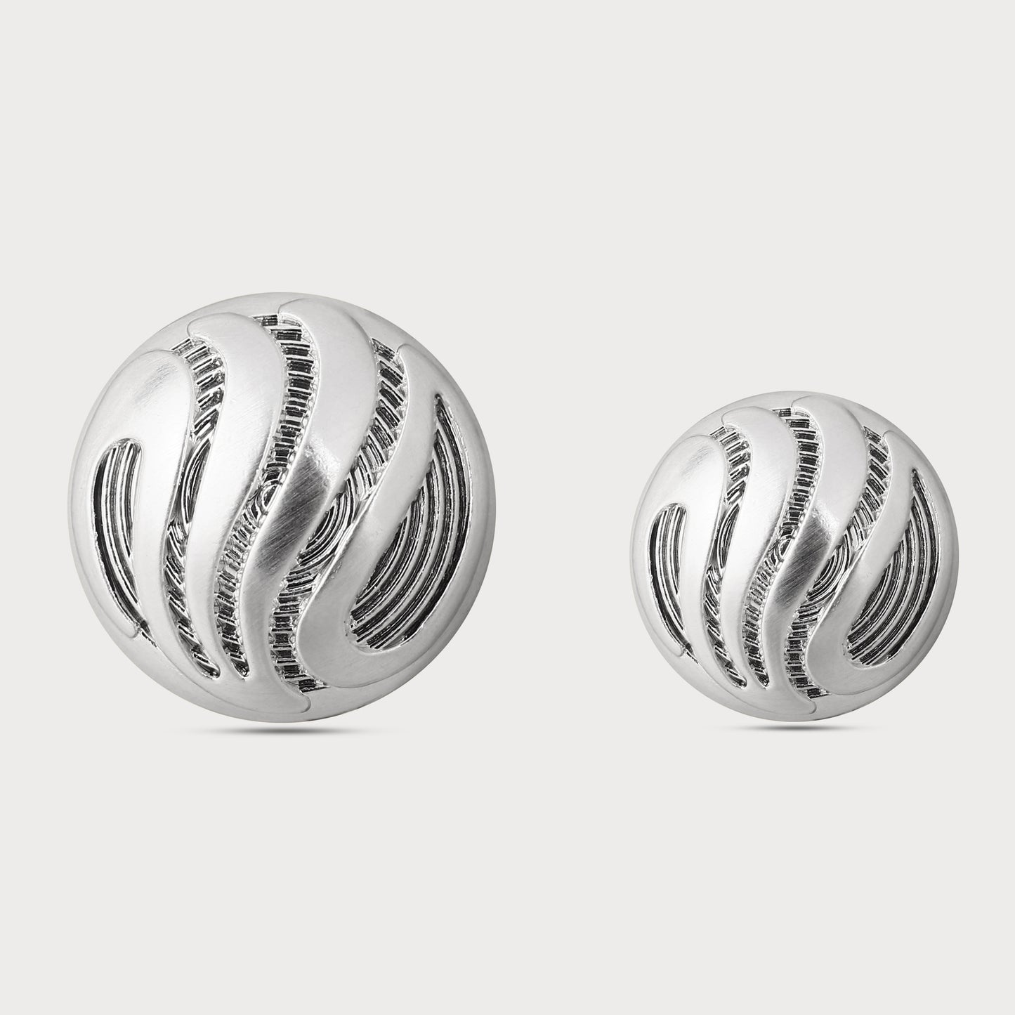 Silver Chrome Couture Buttons