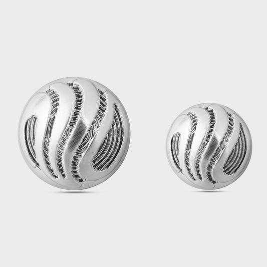 Silver Chrome Couture Buttons