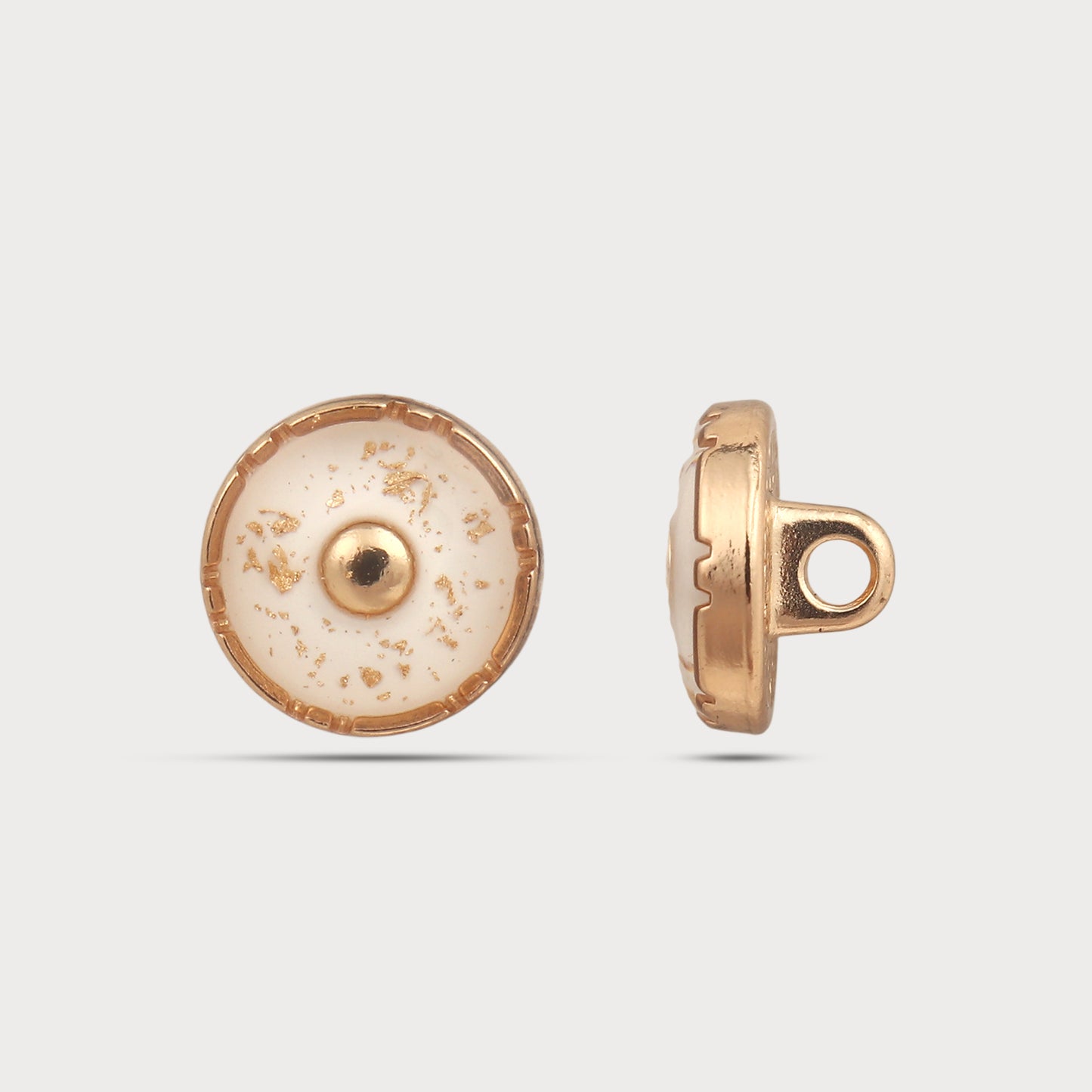 Contemporary Sculpt Metal Button