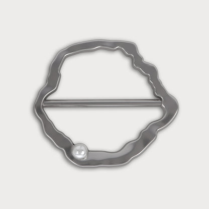 Pearl-Studded Statement Buckle