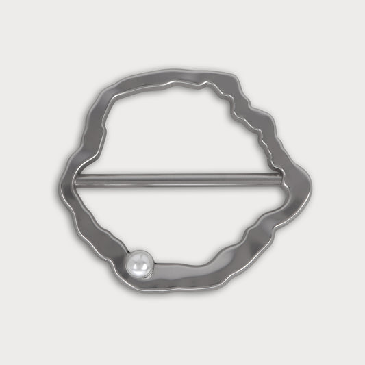 Pearl-Studded Statement Buckle