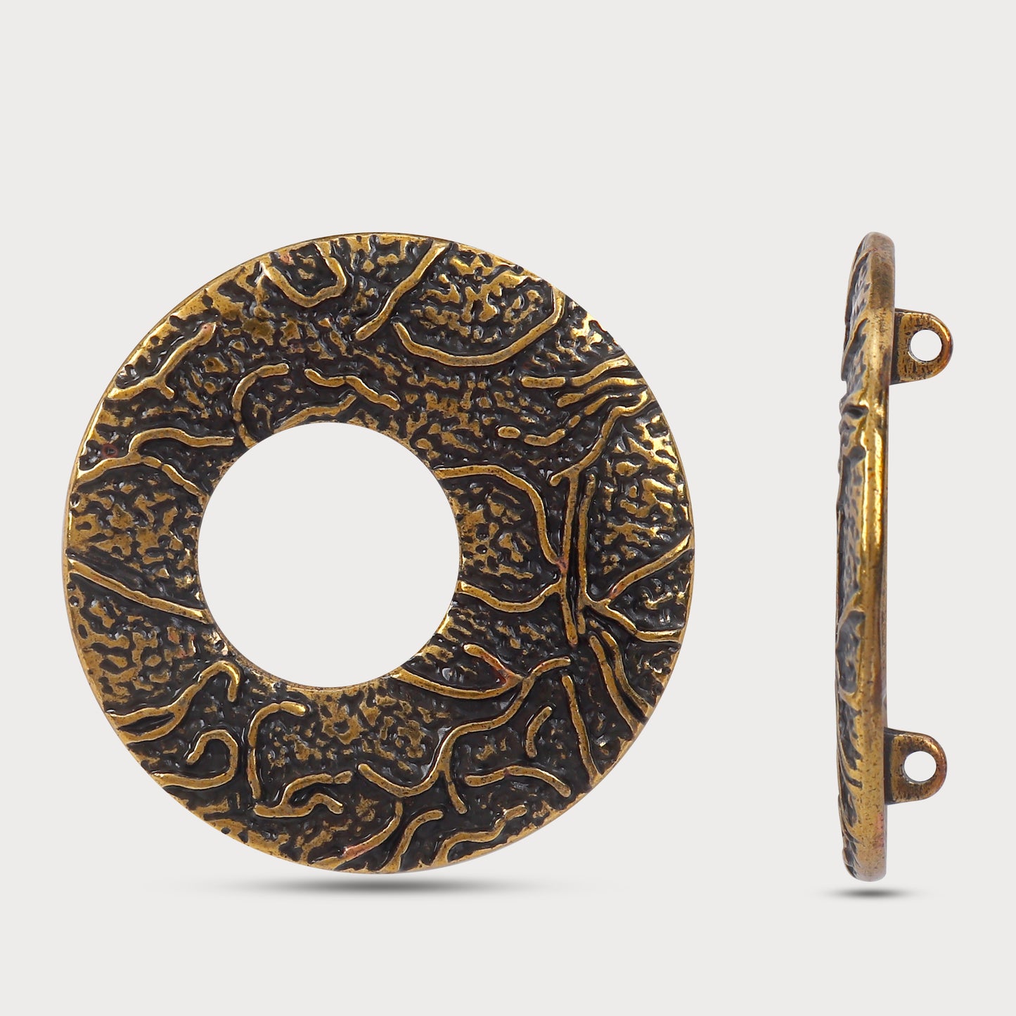 Chic Antique-Toned Designer Buttons