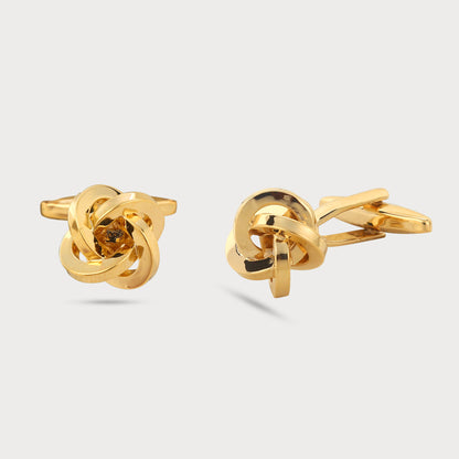 Regal Golden Knot Designer Cufflinks