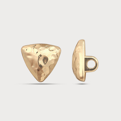 Textured Triangle Metal Button