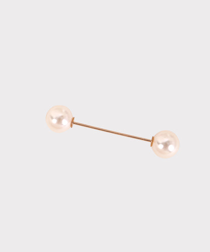 Golden Pearl Metal Lapel Pin (Pack Of 1 Pc)