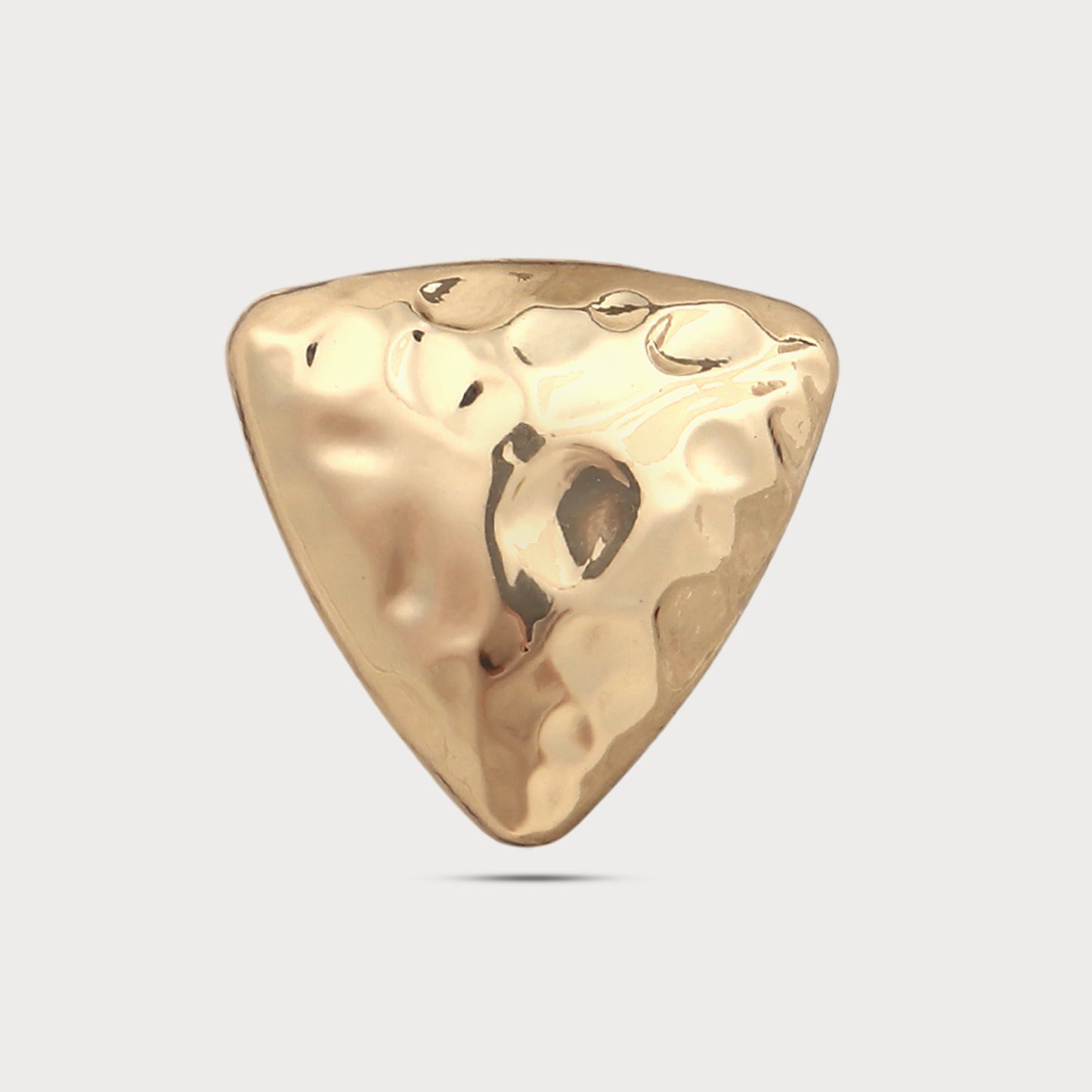 Textured Triangle Metal Button