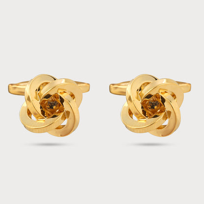 Regal Golden Knot Designer Cufflinks