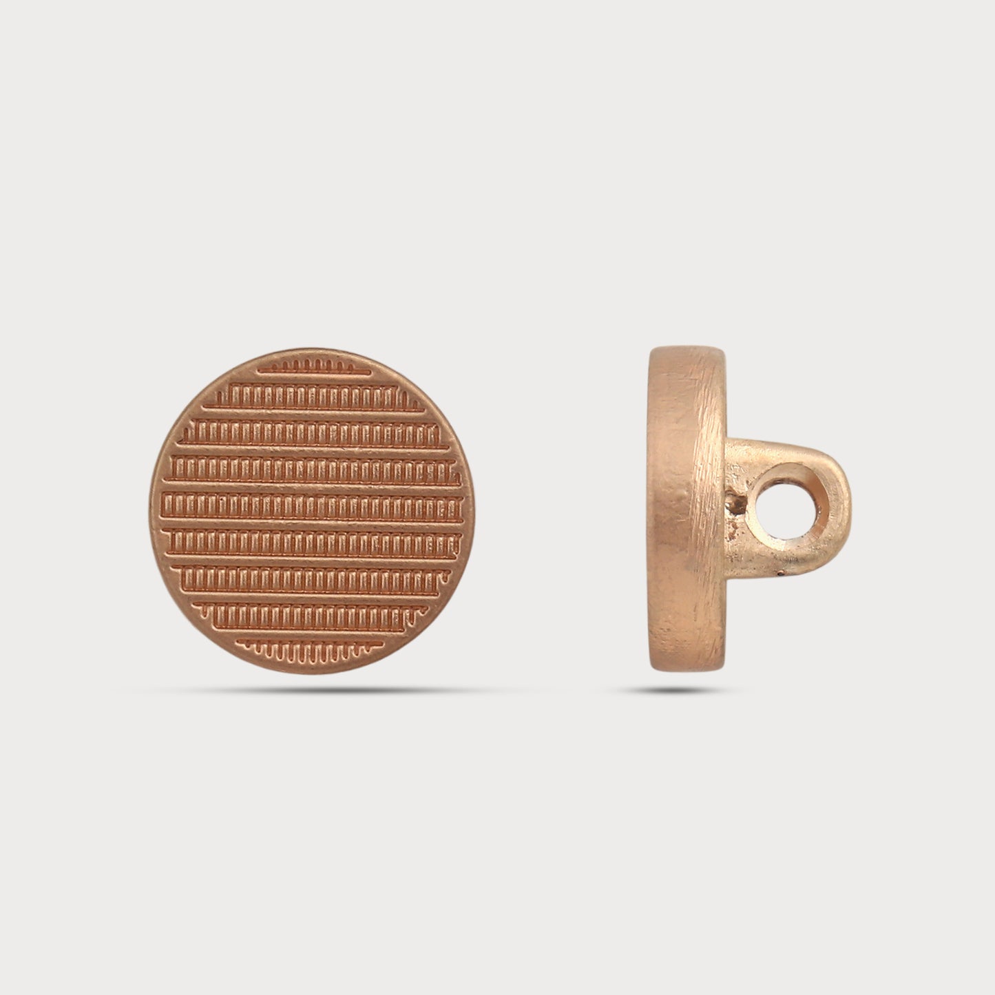 Premium Sculpted Gold Metal Button