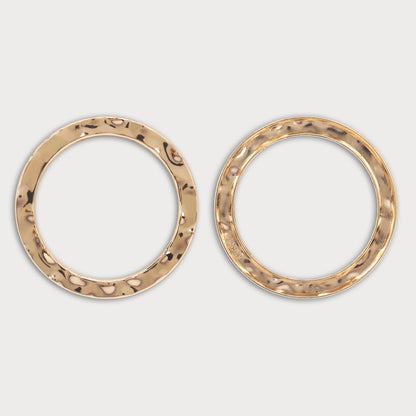 Textured Golden Polished Ring Buckle