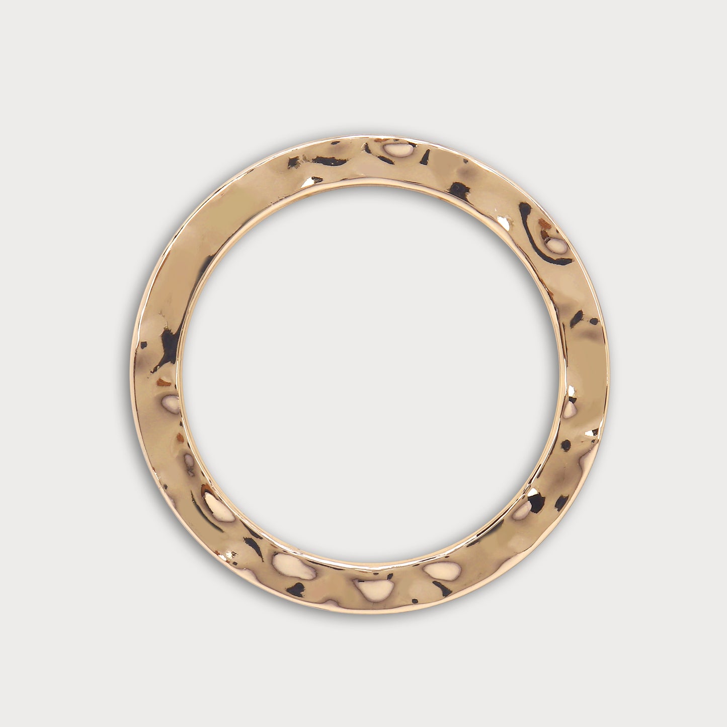 Textured Golden Polished Ring Buckle