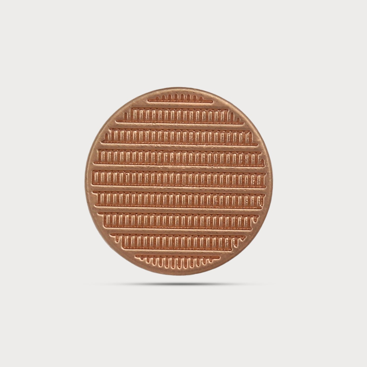 Premium Sculpted Gold Metal Button