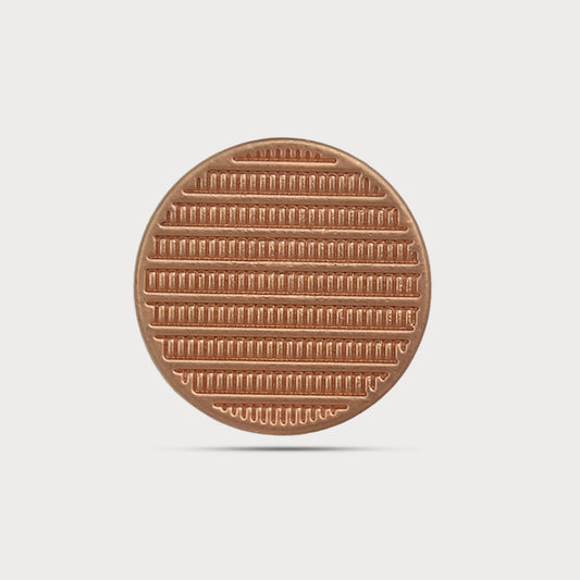 Premium Sculpted Gold Metal Button