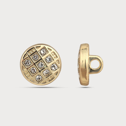 Luxury Statement Stone Metal Button