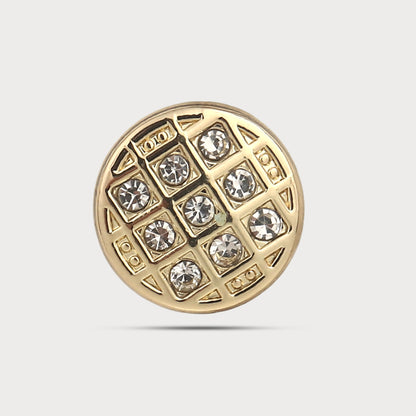 Luxury Statement Stone Metal Button