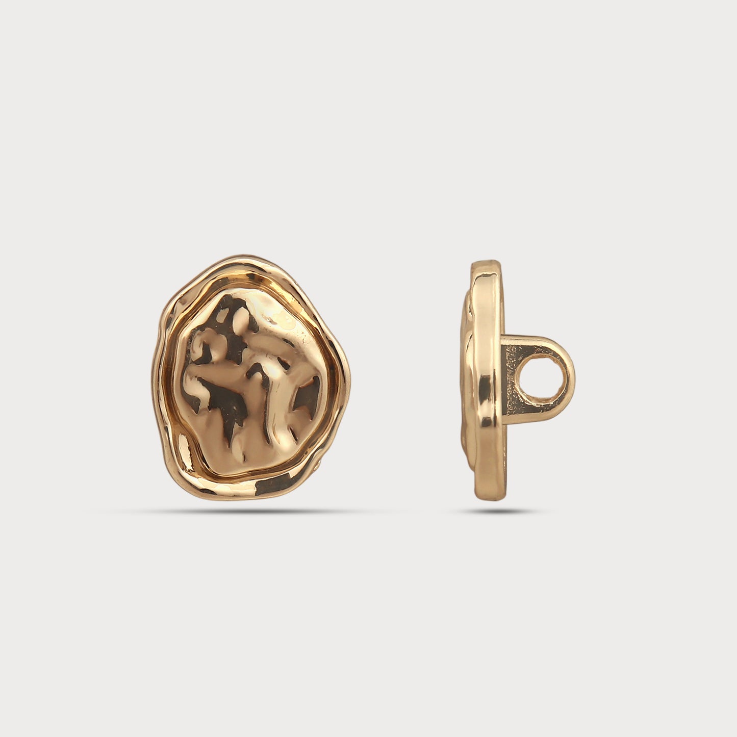 Designer Woven Pattern Metal Button
