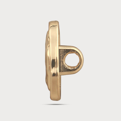 Designer Woven Pattern Metal Button