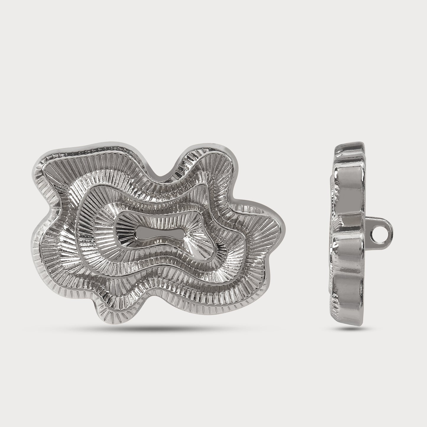 Couture Finish Silver Buttons