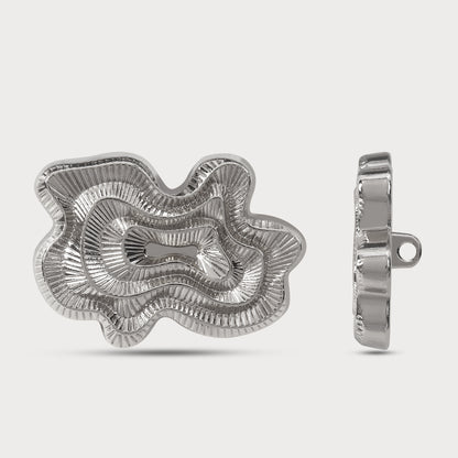 Couture Finish Silver Buttons