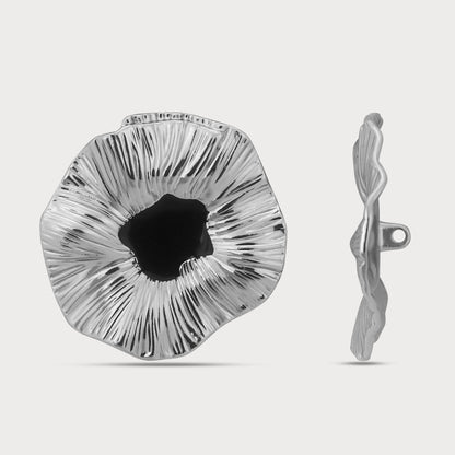 Silver Buttons with Modern Couture Edge