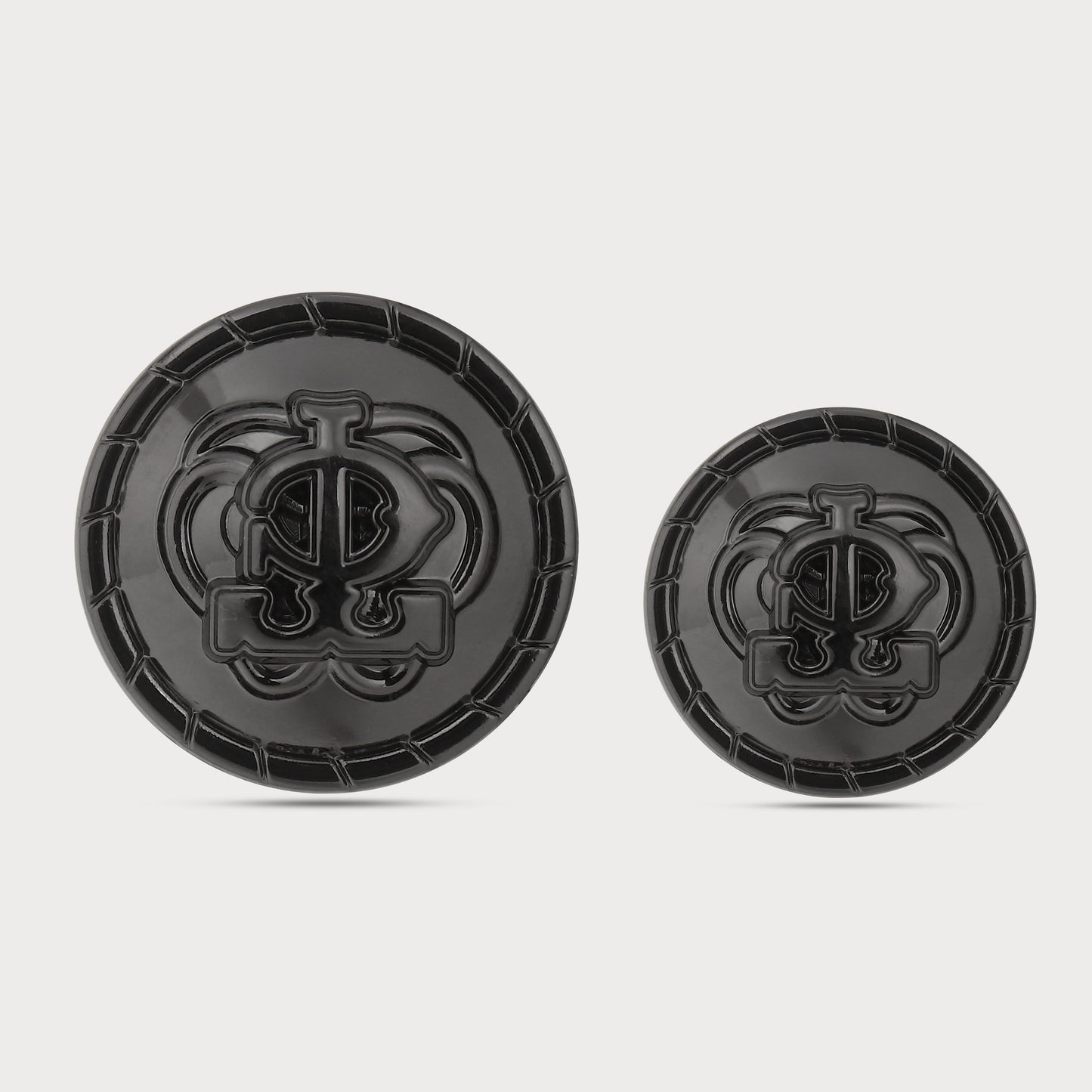 Signature Black Polished Buttons