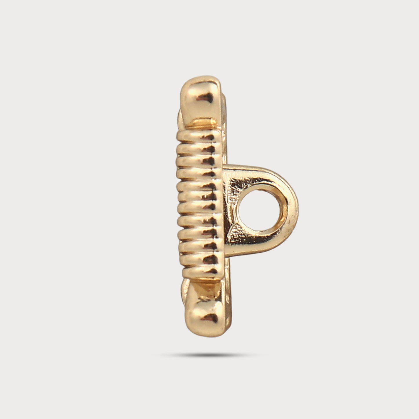 Premium Sculpted Gold Metal Button