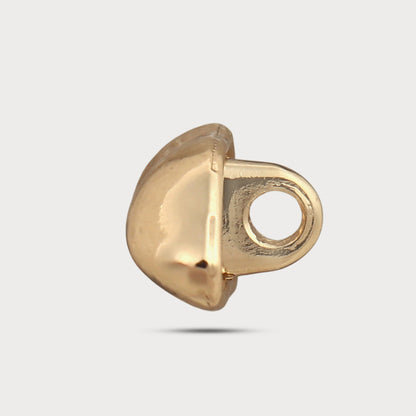 Contemporary Sculpt Metal Button