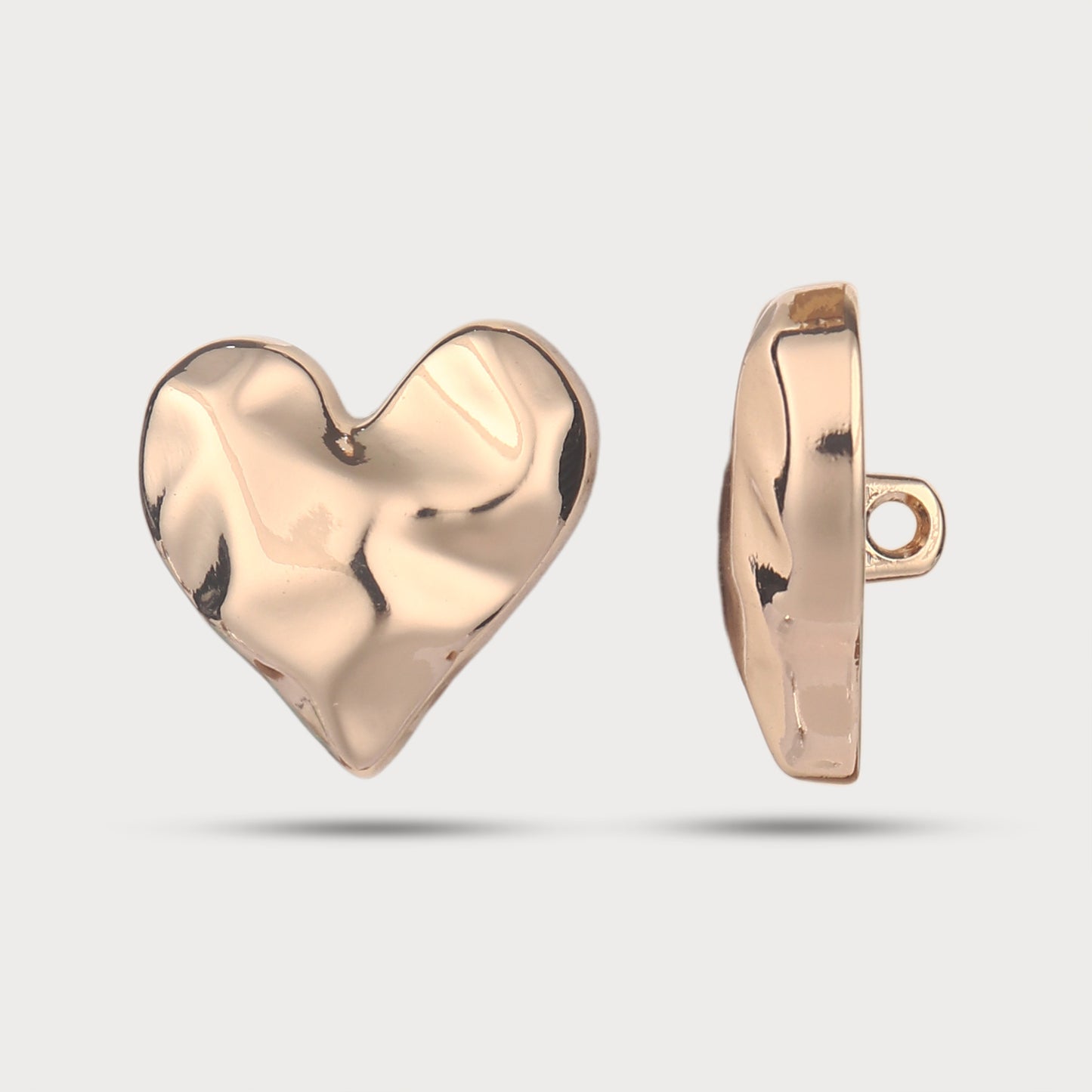 Couture Collection Heart Metal Button
