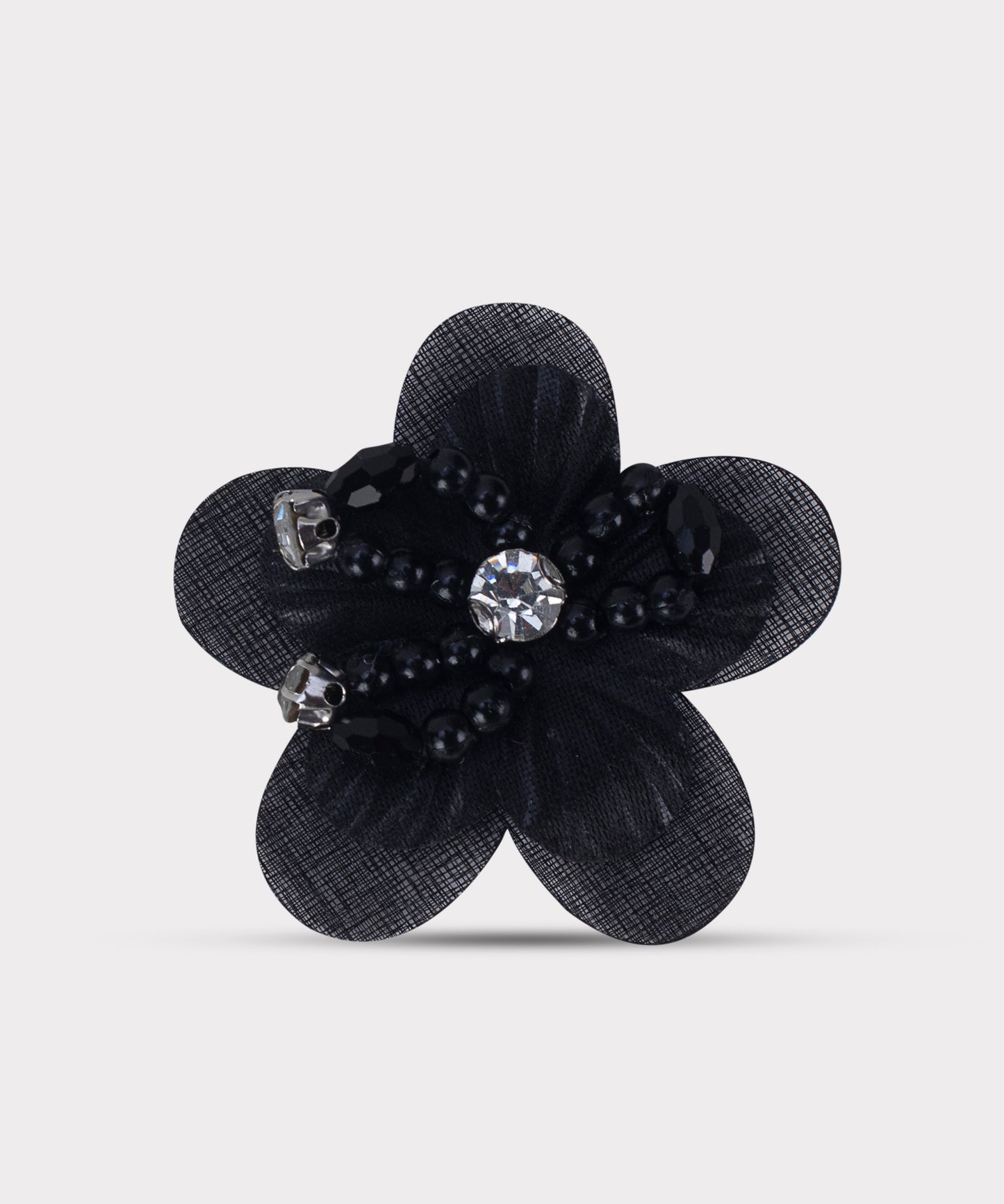 Black Designer Flower Patches (Pack of 5 Pcs)